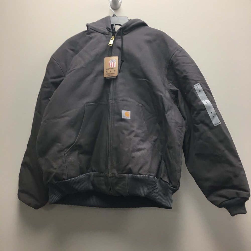 Carhartt Men's Loose Fit Firm Duck Insulated Flannel-Lined Active Jacket